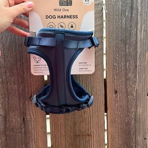 Wild one dog harness blue collar size XS